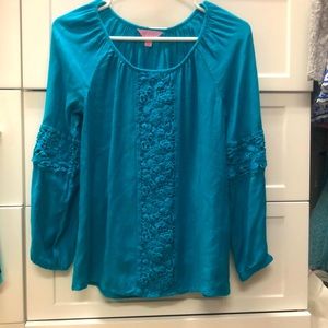 Blue Lilly Pulitzer long sleeve top.